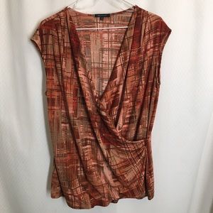 Anne Klein Faux Wrap Blouse - 1X